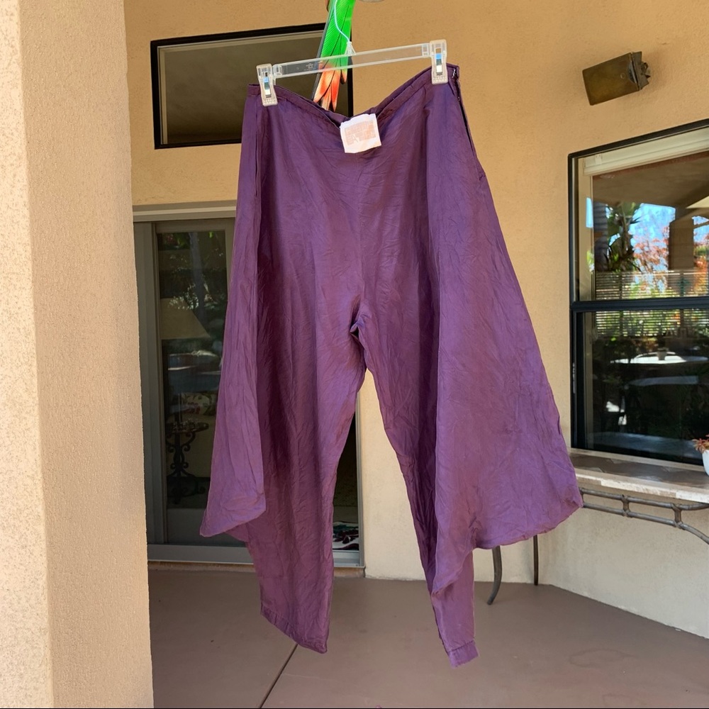 Electric Feathers 100% Silk Pants